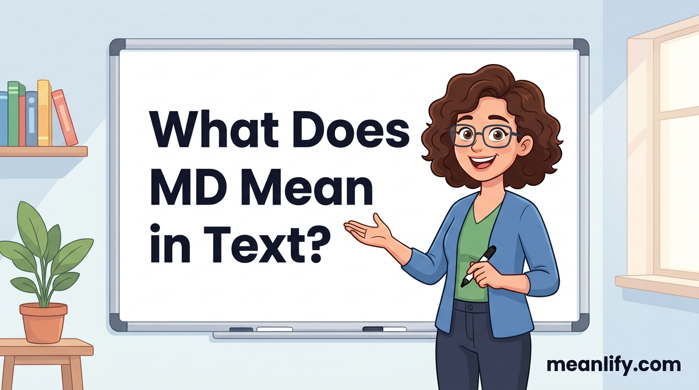 What Does MD Mean in Text? Real Meaning, Examples & Social Media Use