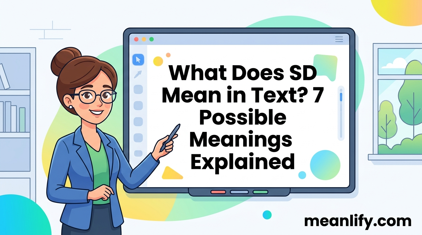 What Does SD Mean in Text? 7 Possible Meanings Explained
