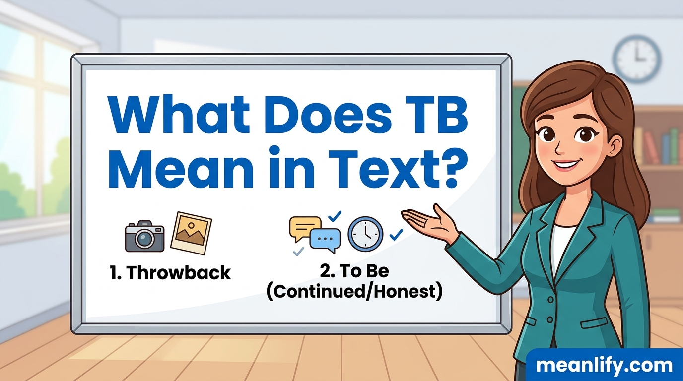 What Does TB Mean in Text? Real Meaning, Examples & Social Media Use