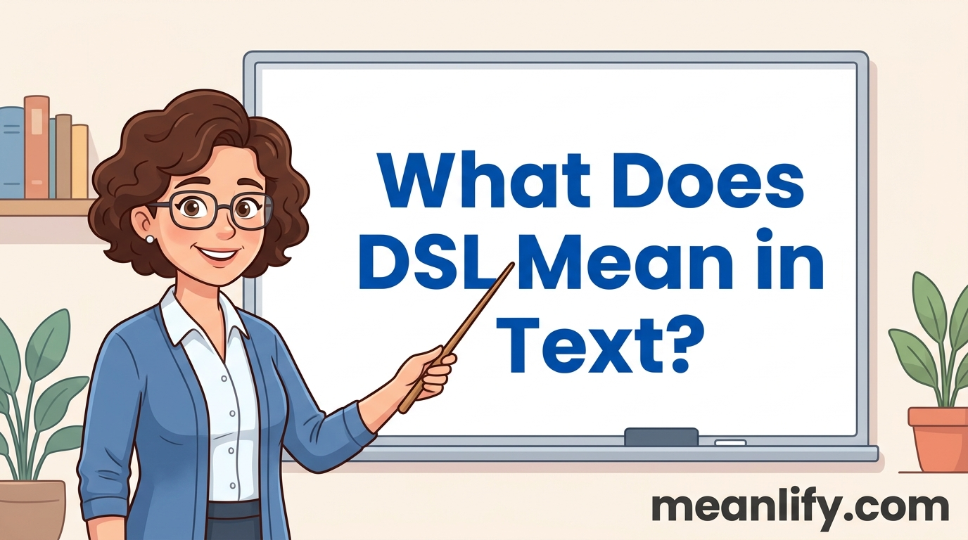 What Does DSL Mean in Text? Real Meaning, Examples & Social Media Use