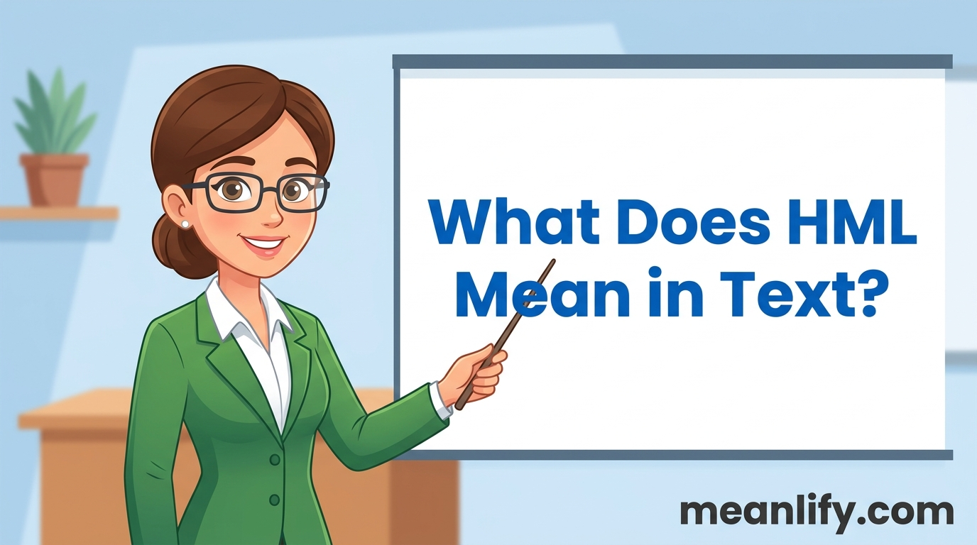 What Does HML Mean in Text? Real Meaning, Examples & Social Media Use