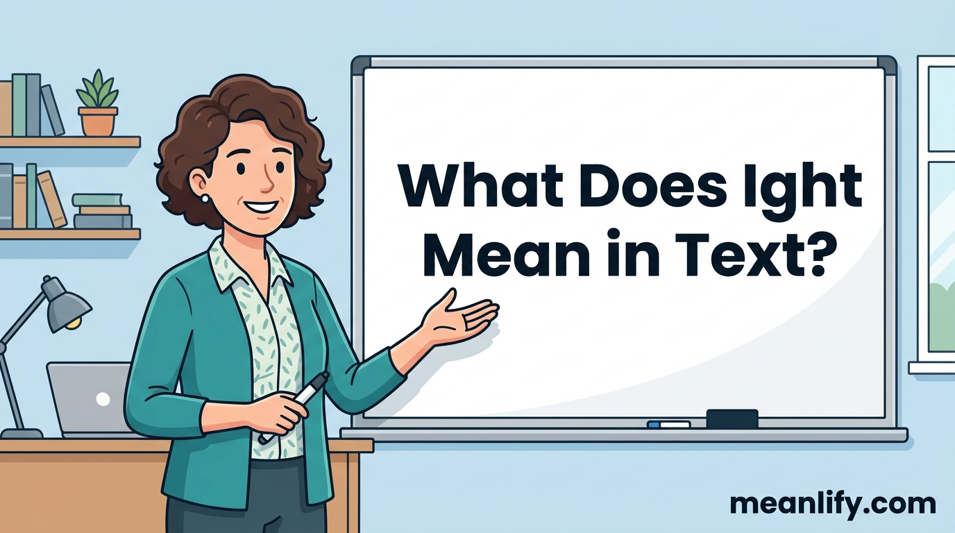 What Does Ight Mean in Text? Real Meaning, Examples & Social Media Use