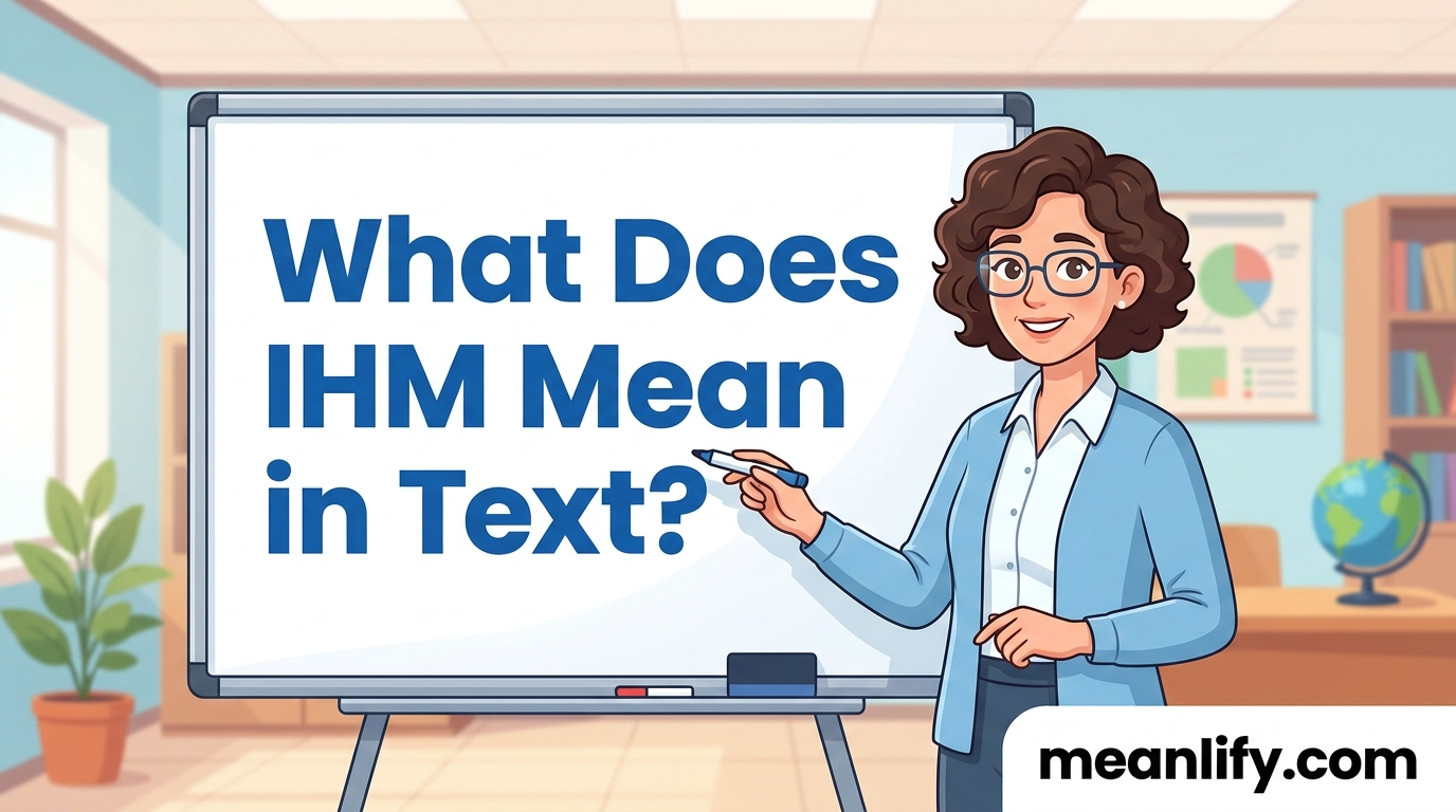 What Does IHM Mean in Text? Real Meaning, Examples & Social Media Use
