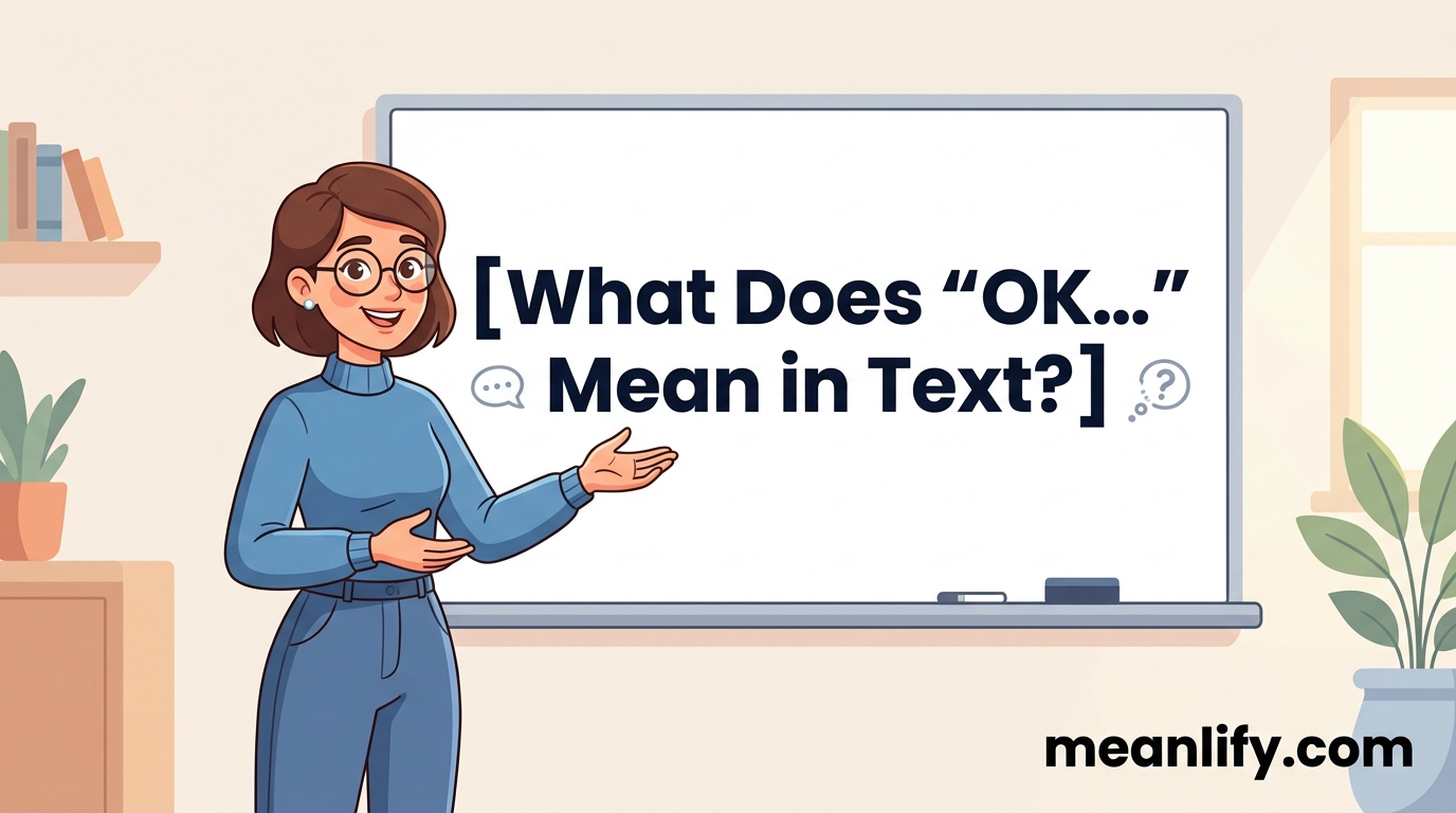 What Does “OK…” Mean in Text? Real Meaning, Examples & Social Media Use