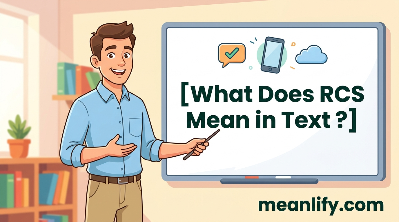 What Does RCS Mean in Text ? Real Meaning, Examples & Social Media Use
