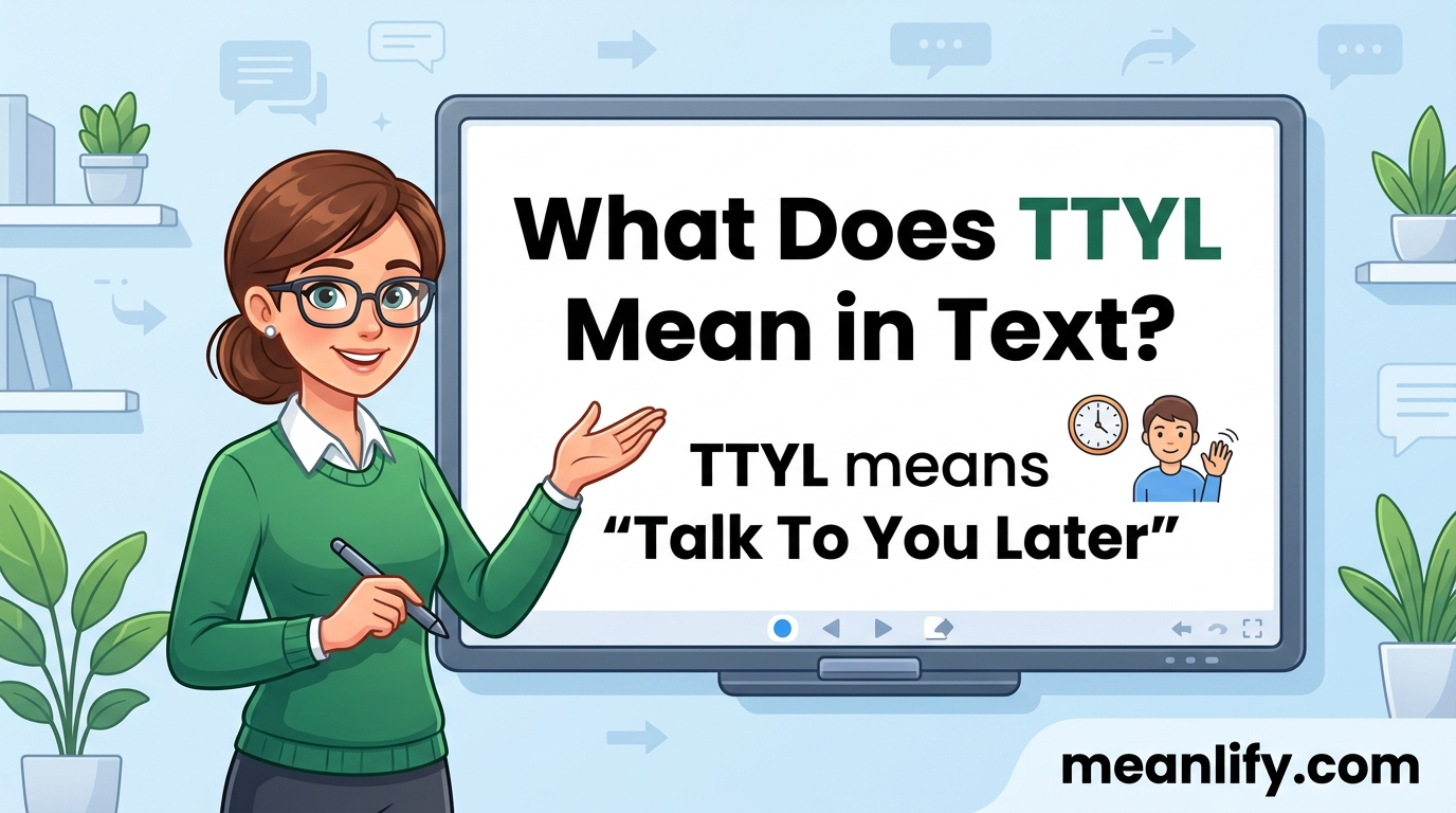 What Does TTYL Mean in Text? Real Meaning, Examples & Social Media Use