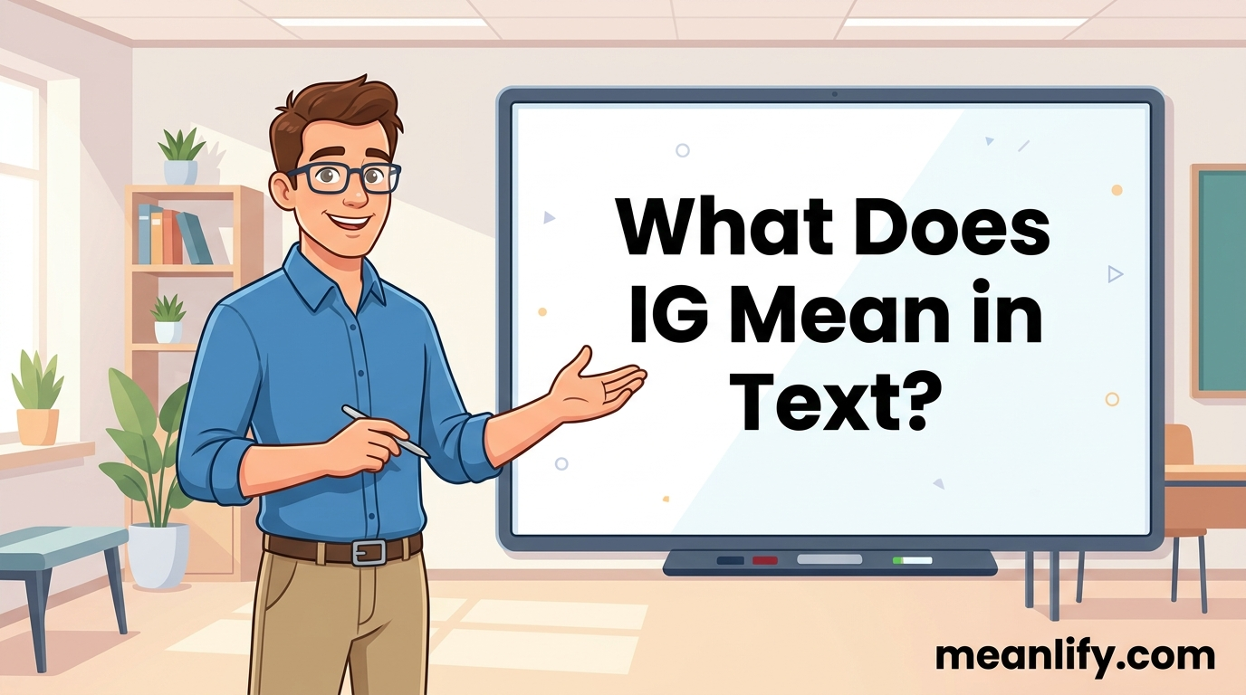 What Does IG Mean in Text? Real Meaning, Examples & Social Media Use
