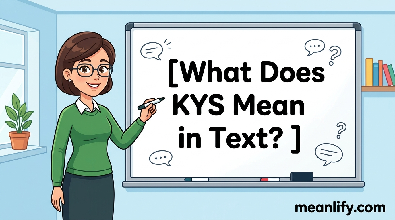 What Does KYS Mean in Text? Real Meaning, Examples & Social Media Use