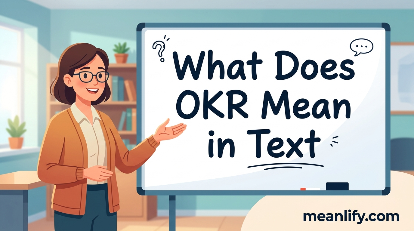 What Does OKR Mean in Text? Real Meaning, Examples & Social Media Use