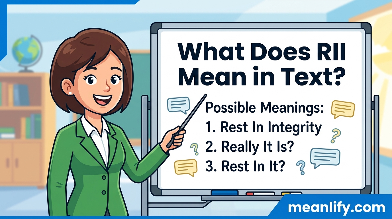 What Does RII Mean in Text? Real Meaning, Examples & Social Media Use