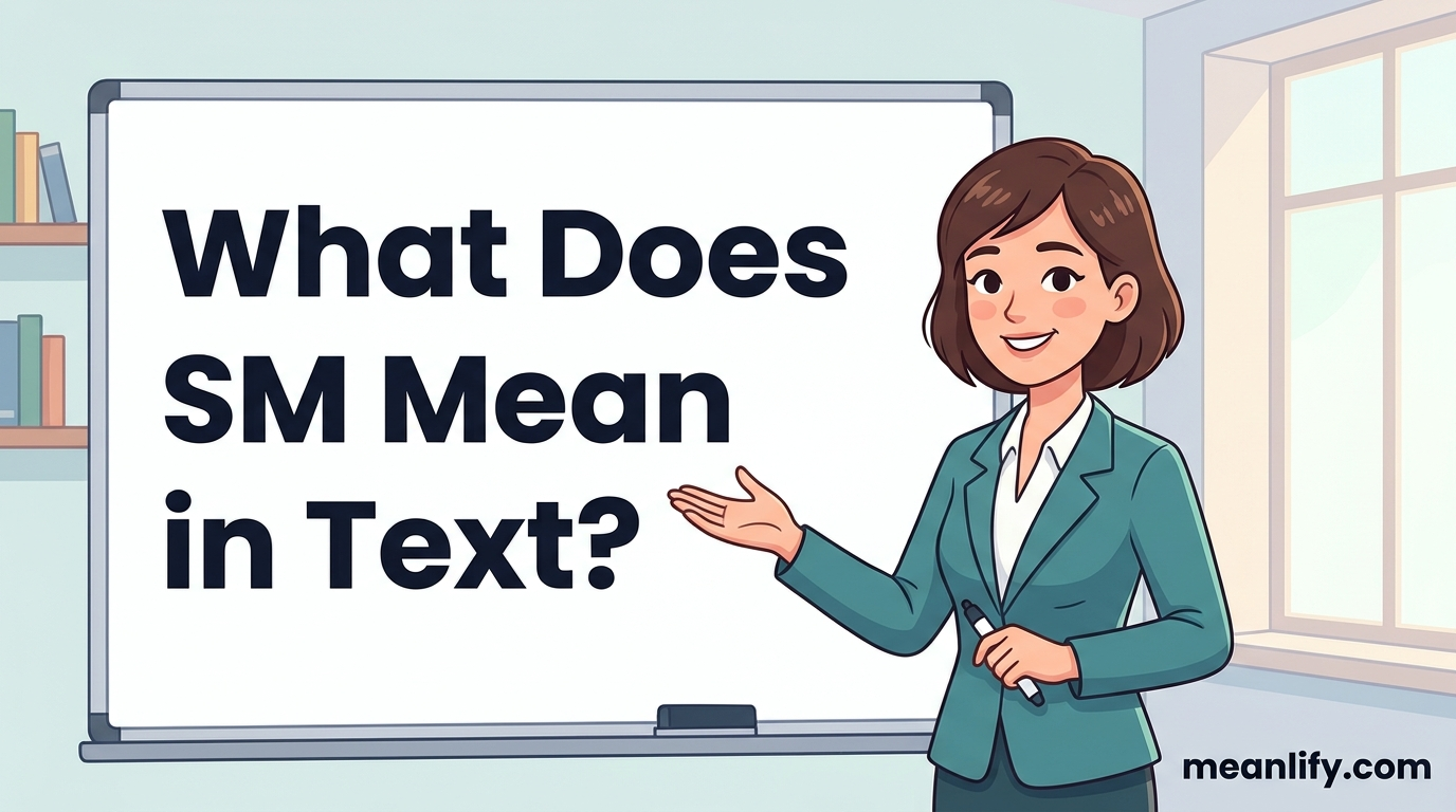What Does SM Mean in Text? Real Meaning, Examples & Social Media Use