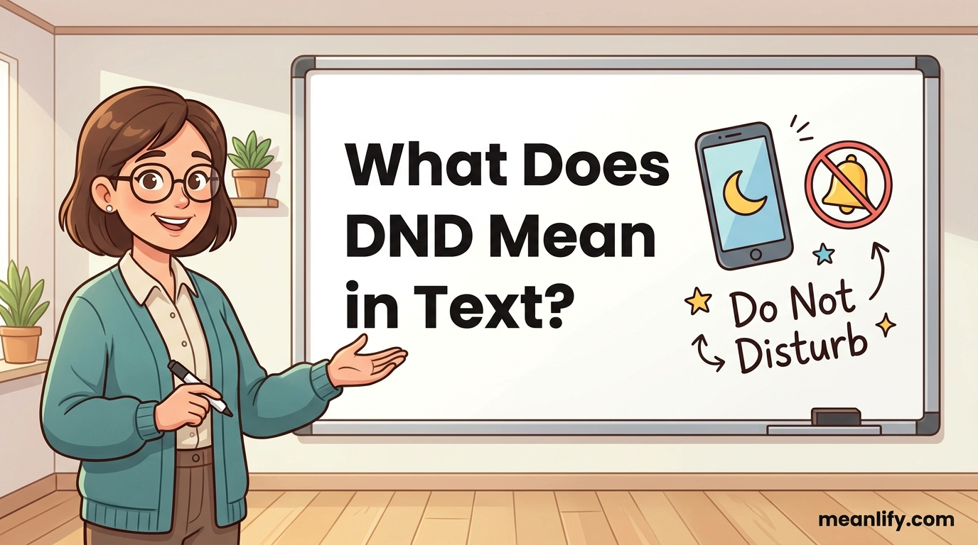 What Does DND Mean in Text? Real Meaning, Examples & Social Media Use