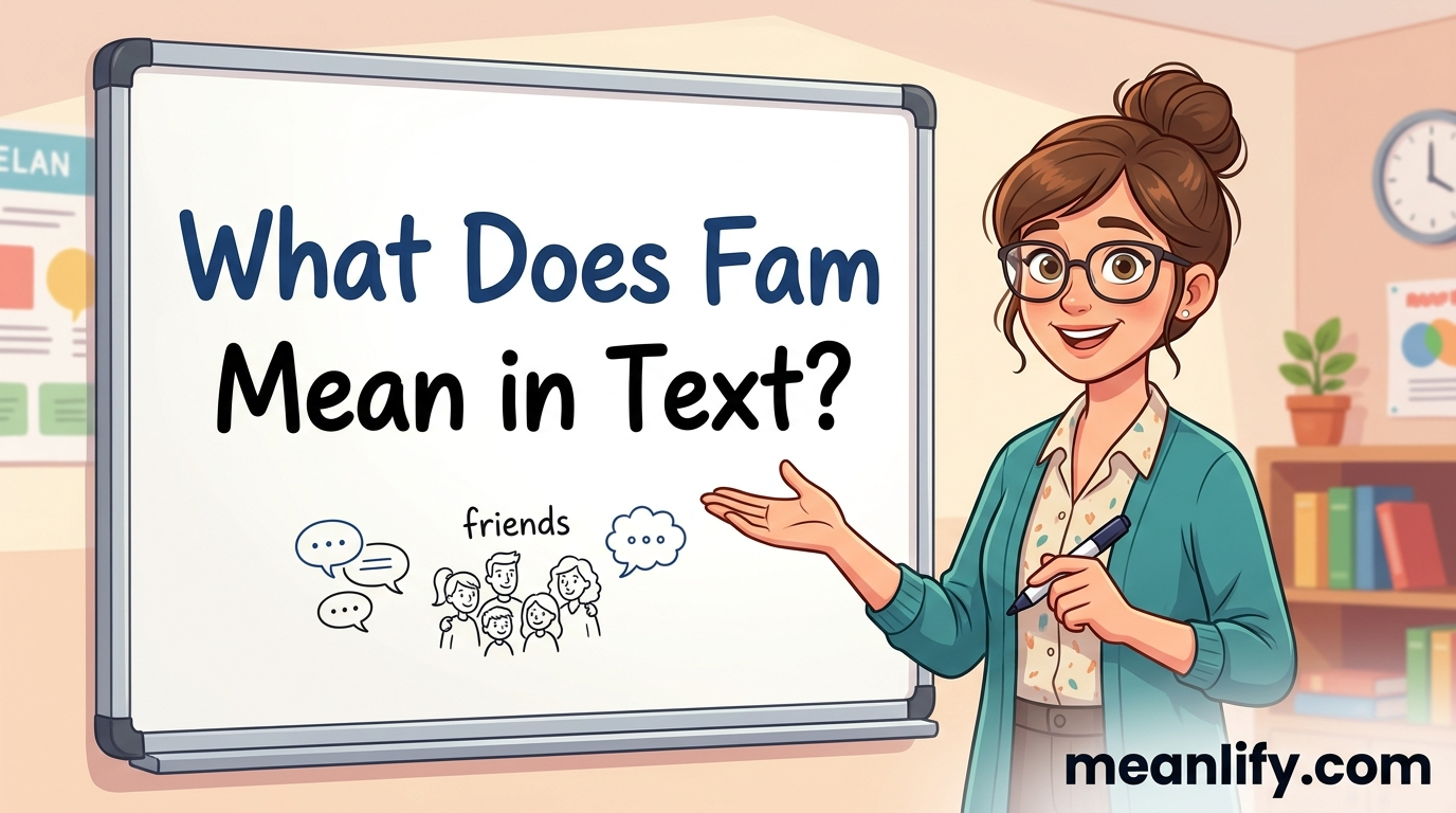 What Does Fam Mean in Text? Real Meaning, Examples & Social Media Use