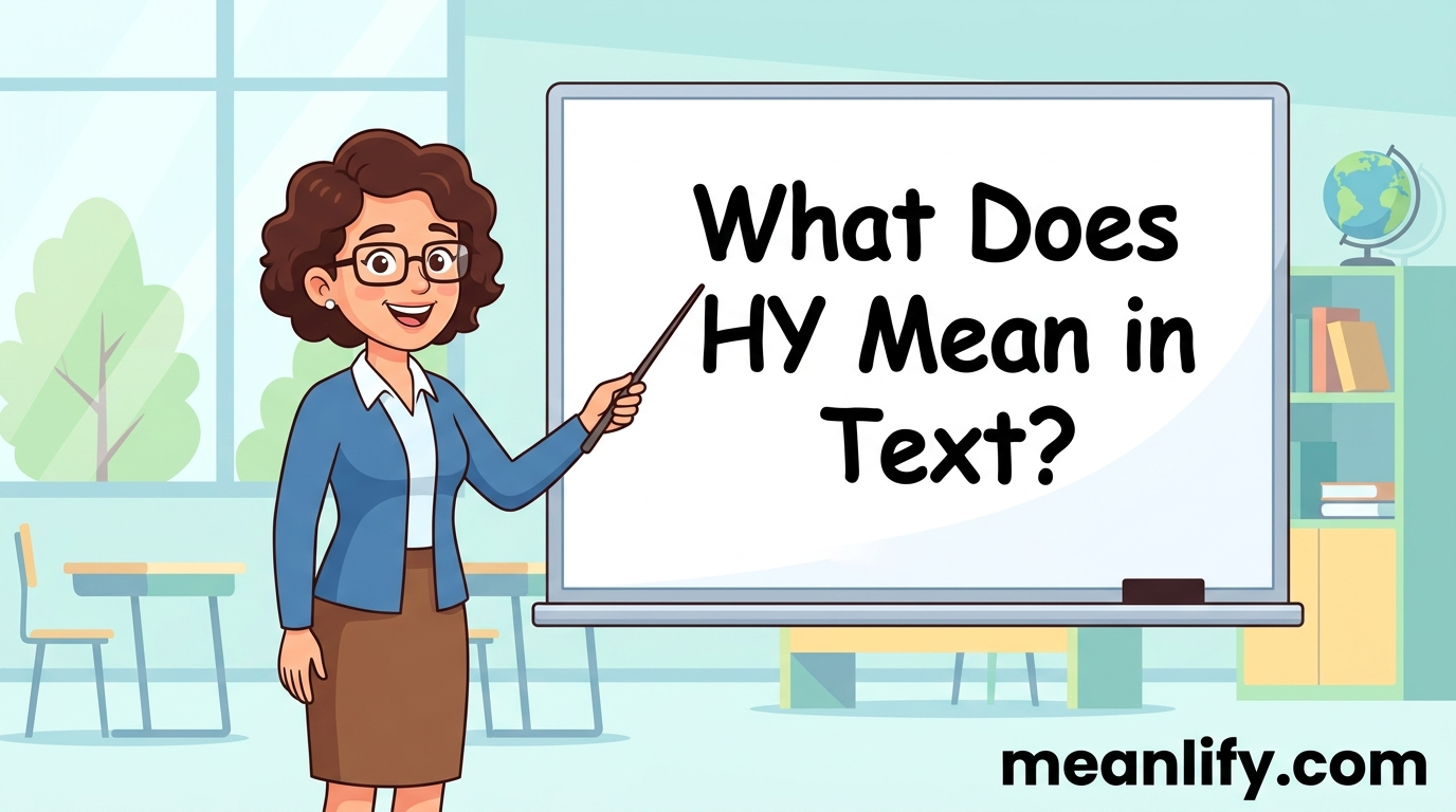 What Does HY Mean in Text? Real Meaning, Examples & Social Media Use